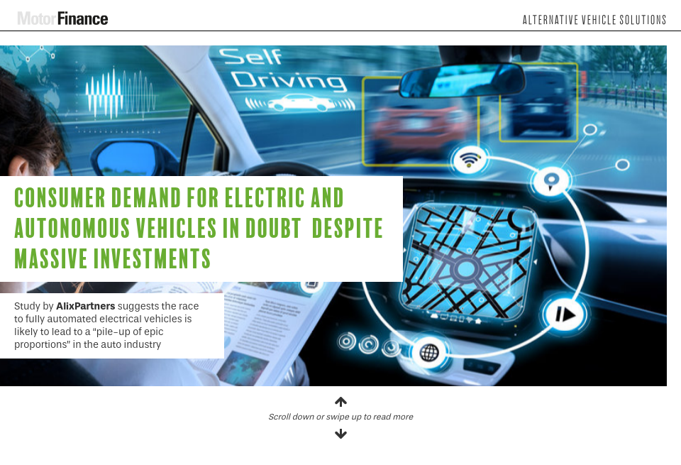 Consumer Demand For Electric And Autonomous Vehicles In