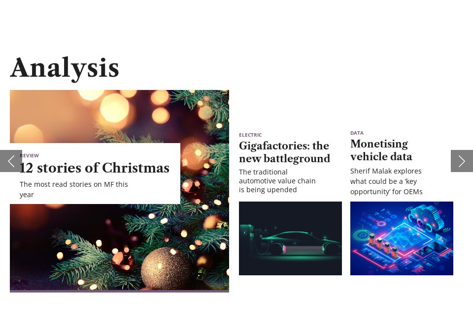 Analysis MF Subscriber Edition Issue 205 December 2021