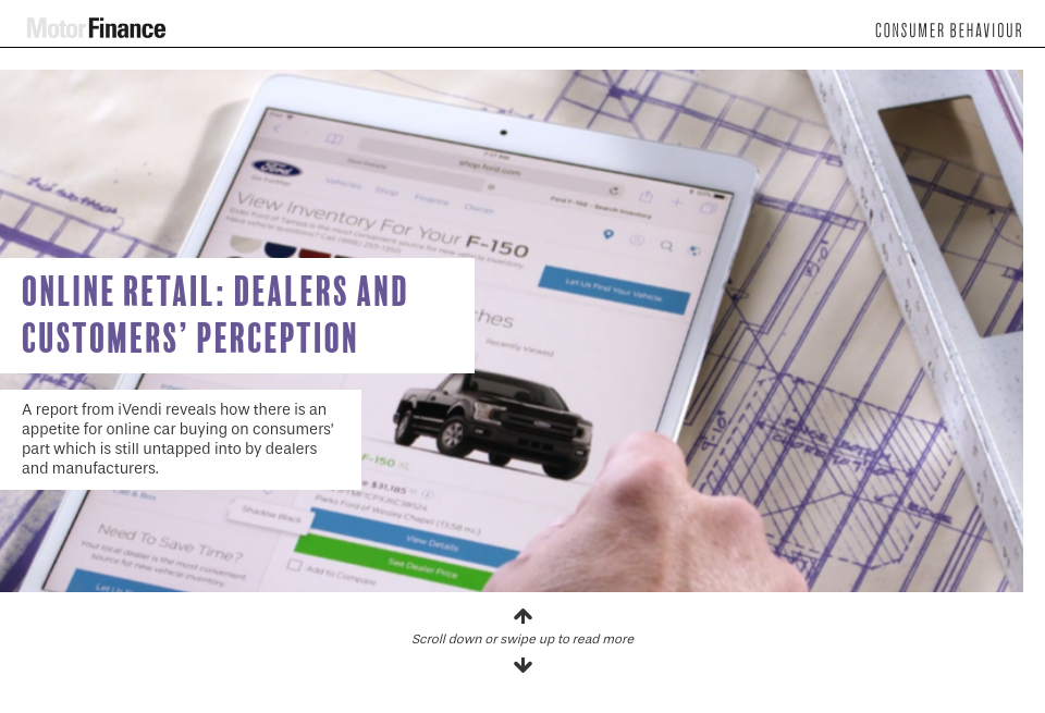 Online retail dealers and customers’ perception Motor Finance